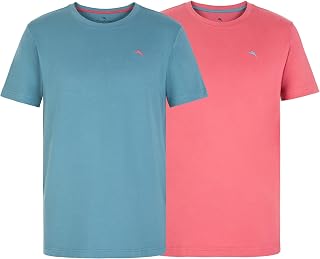 Tommy Bahama Mens 2 Pack Crewneck T Shirts Short Sleeve Stretch Jersey Top