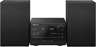 Panasonic Compact Stereo System with CD Player, Bluetooth, FM Radio and USB with Bass and Treble Control, 20W Stereo System for Home with Remote Control - SC-PM270PP-K (Black)