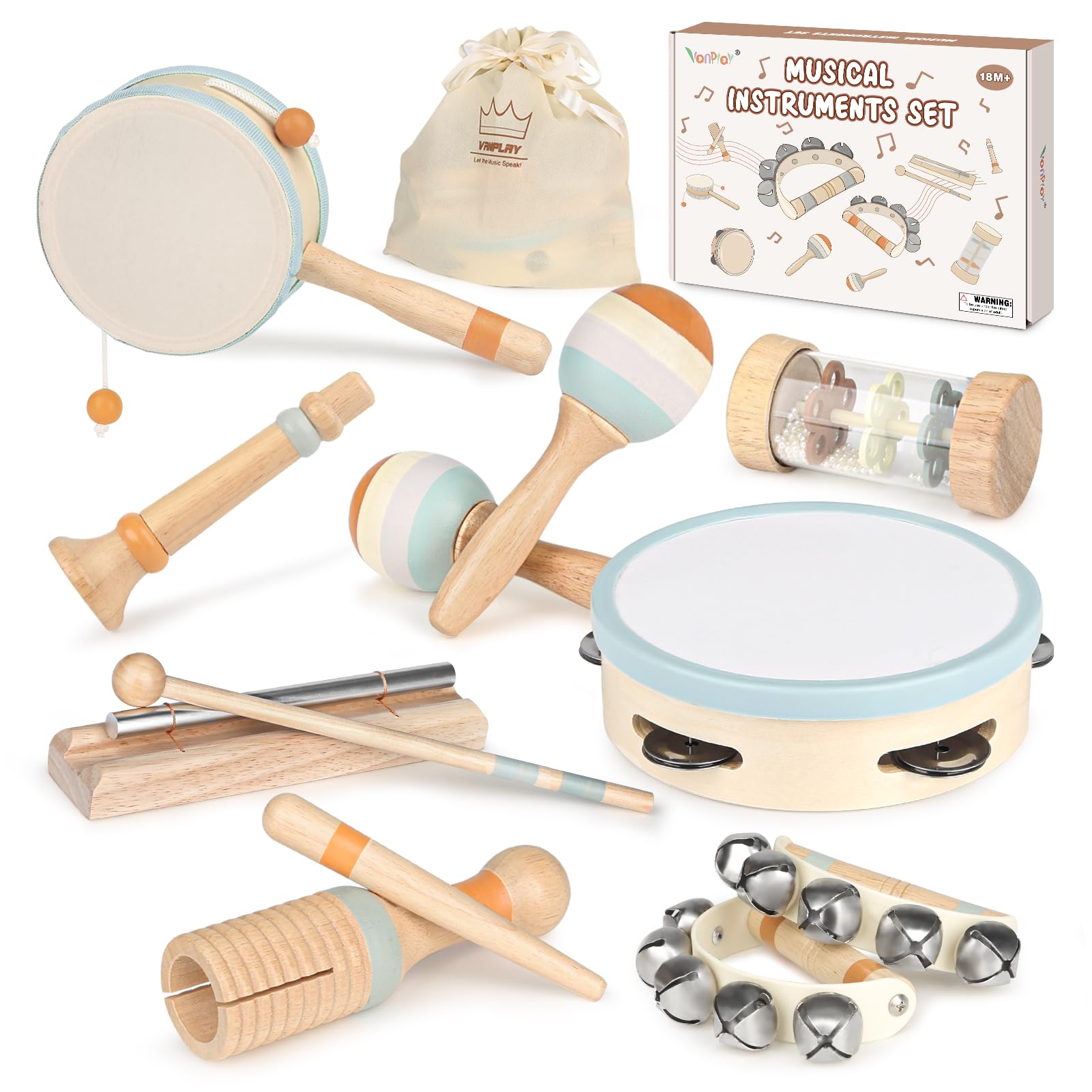 Kids Musical Instruments Baby Musical Instrument Toddler Toys Wooden Toys Baby M