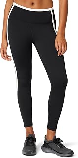 Amazon Essentials FormFlex Active Yoga Trousers, Super Soft, High Waist, 7/8 Length, 25 in Inseam and Contrast Hem for Women