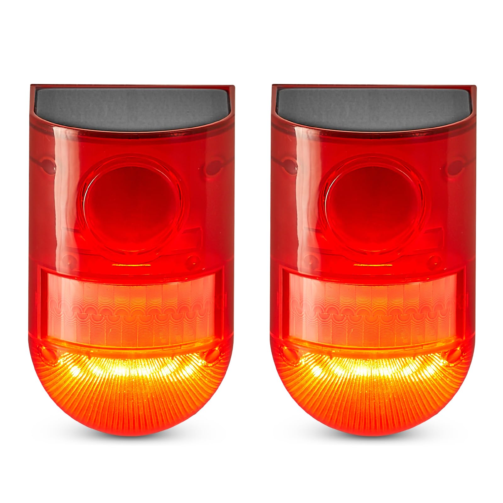 SPAHER Security Light Solar LED Warning Light Waterproof Mode Change Day and Nig