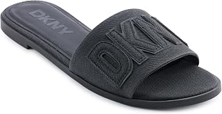 DKNY Willow Flat Slide Sandal with Logo, Women's Flat Sandals