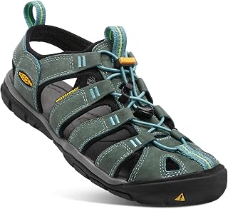 KEEN Clearwater CNX Leather Sandal 2022 Wine/Red Dhalia