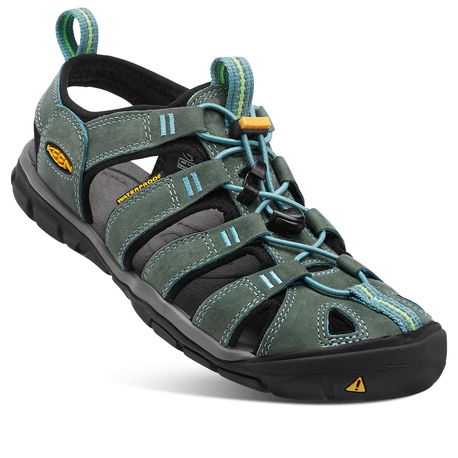 KEEN Clearwater CNX Leather Sandal 2022 Wine/Red Dhalia