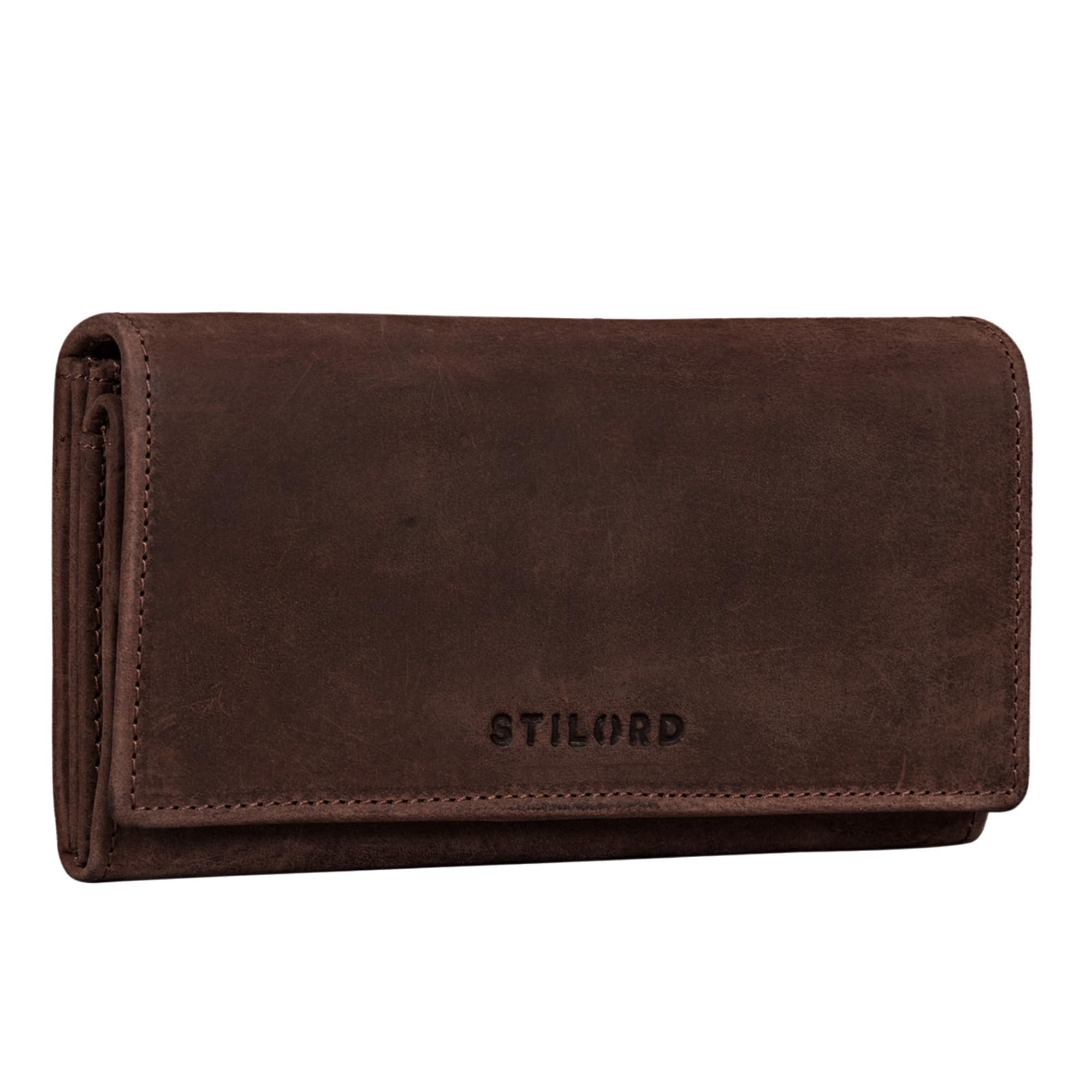Stilord 'Marquesa' women's leather purse, RFID protection, NFC purse, vintage la