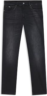 BOSS Mens Maine BC-L-C Blue Regular-fit Jeans in Heavyweight Denim