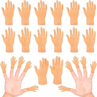 30 Pcs Tiny Finger Hands, Mini Fingers Funny Hand Puppets for Parties | Miniature small hands for finger puppet shows, gag performances, cute little hand fingers, party favors and novelty fun