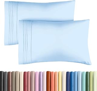 CGK Unlimited King Size Pillow Cases Set of 2, Pillows 20x40, 20x36 and 20x48 for Sleeping, 2 Pieces, King Size Pillowcase, Bedding