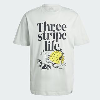 adidas Three Stripes Men's Life Graphic T-Shirt with Short Sleeves