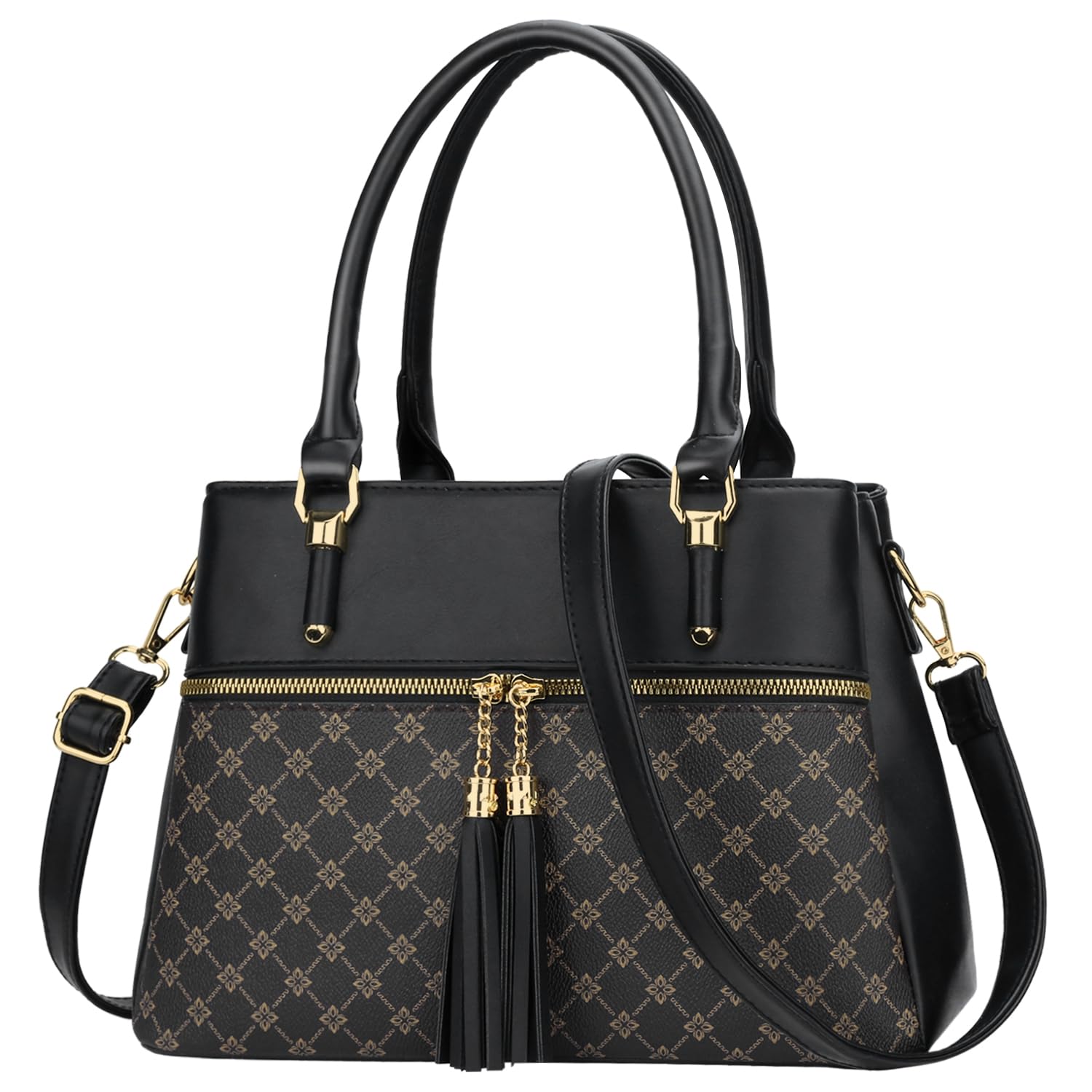 KKXIU Women Purses and Handbags, PU Leather Top Handle Satchel Bag