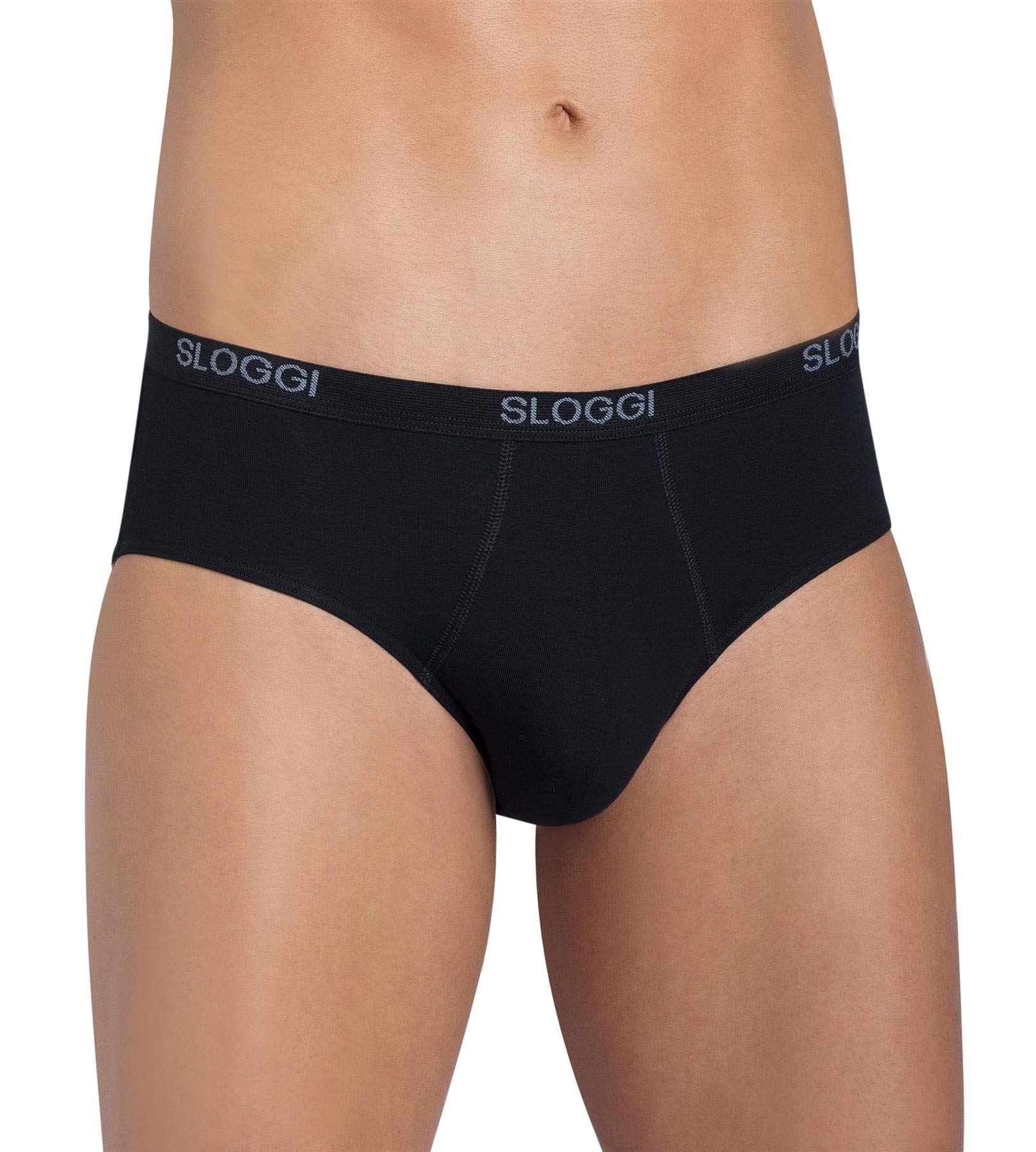 Sloggi Men's Pack 2 Basic Midi Brief in 2 Colours