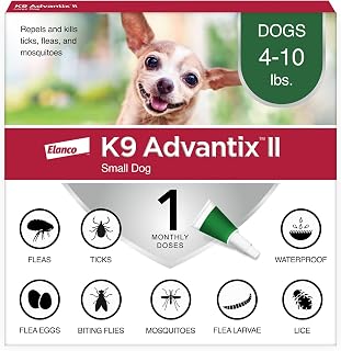 K9 Advantix II Flea & Tick Topical for Small Dogs 4–10 lbs., 1ct