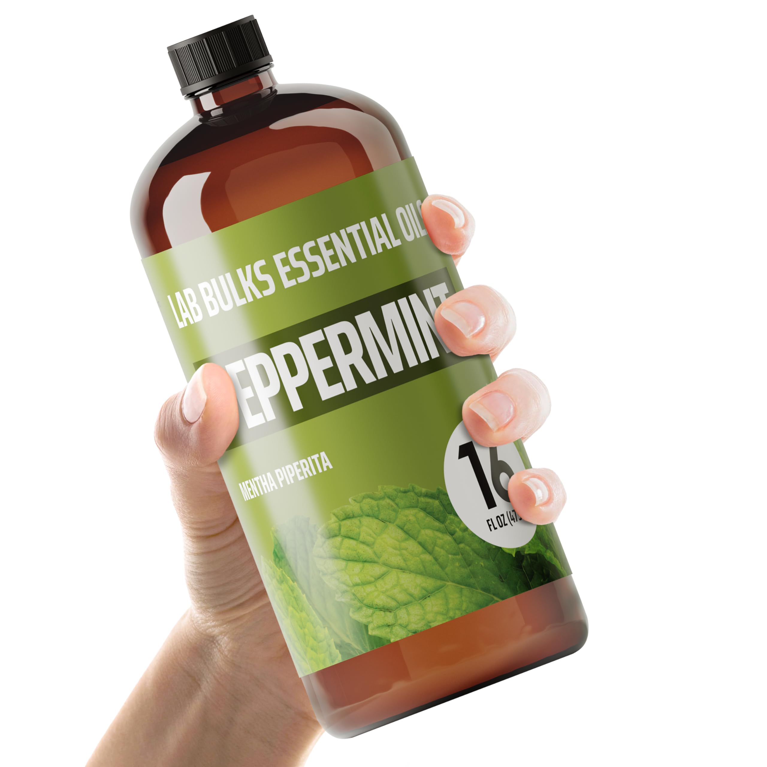 Lab Bulks Essential Oil Peppermint 16 oz Essential Oil | Premium Essential Oils 