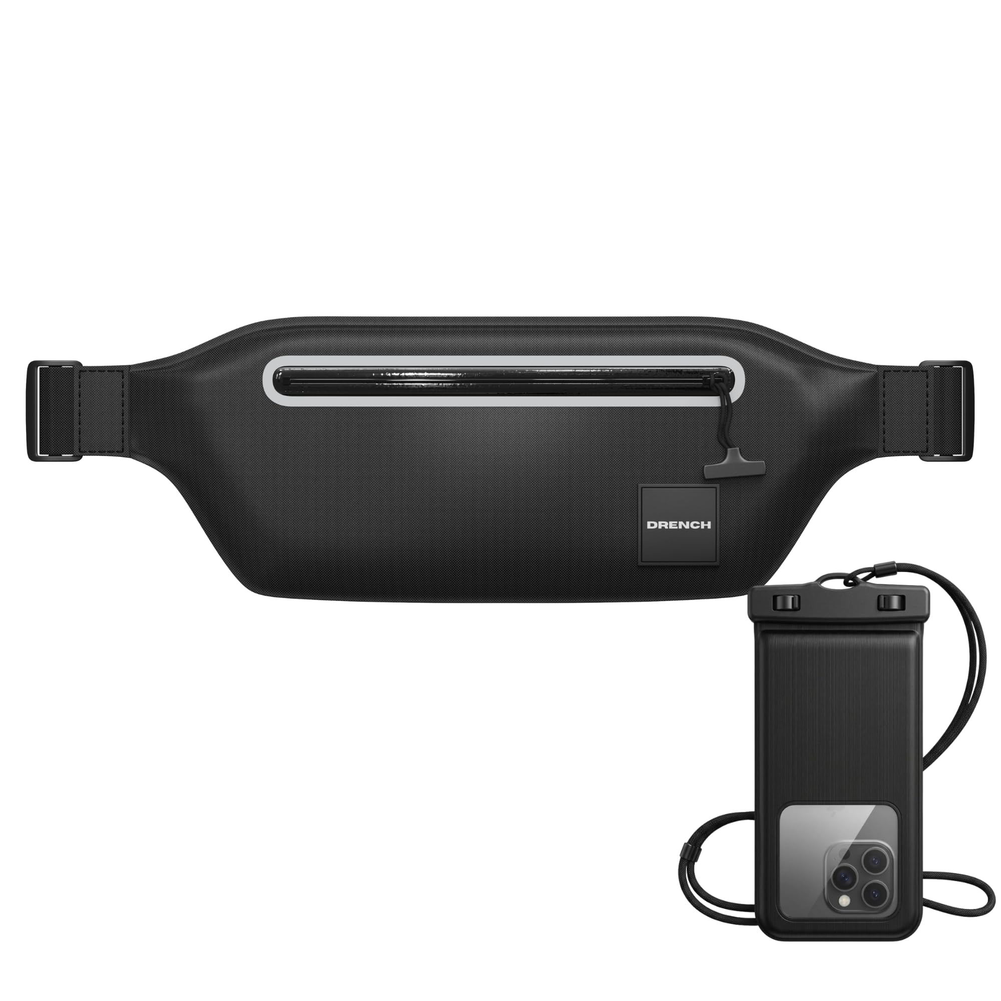 Drench 100% Underwater Waterproof Fanny Pack | Submersible Waterproof Phone Pouc