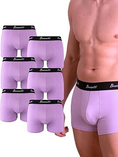 Men's Boxer Shorts (Pack of 6) Premium Cotton - Sporty, Breathable Men's Underwear with Elastic Waistband