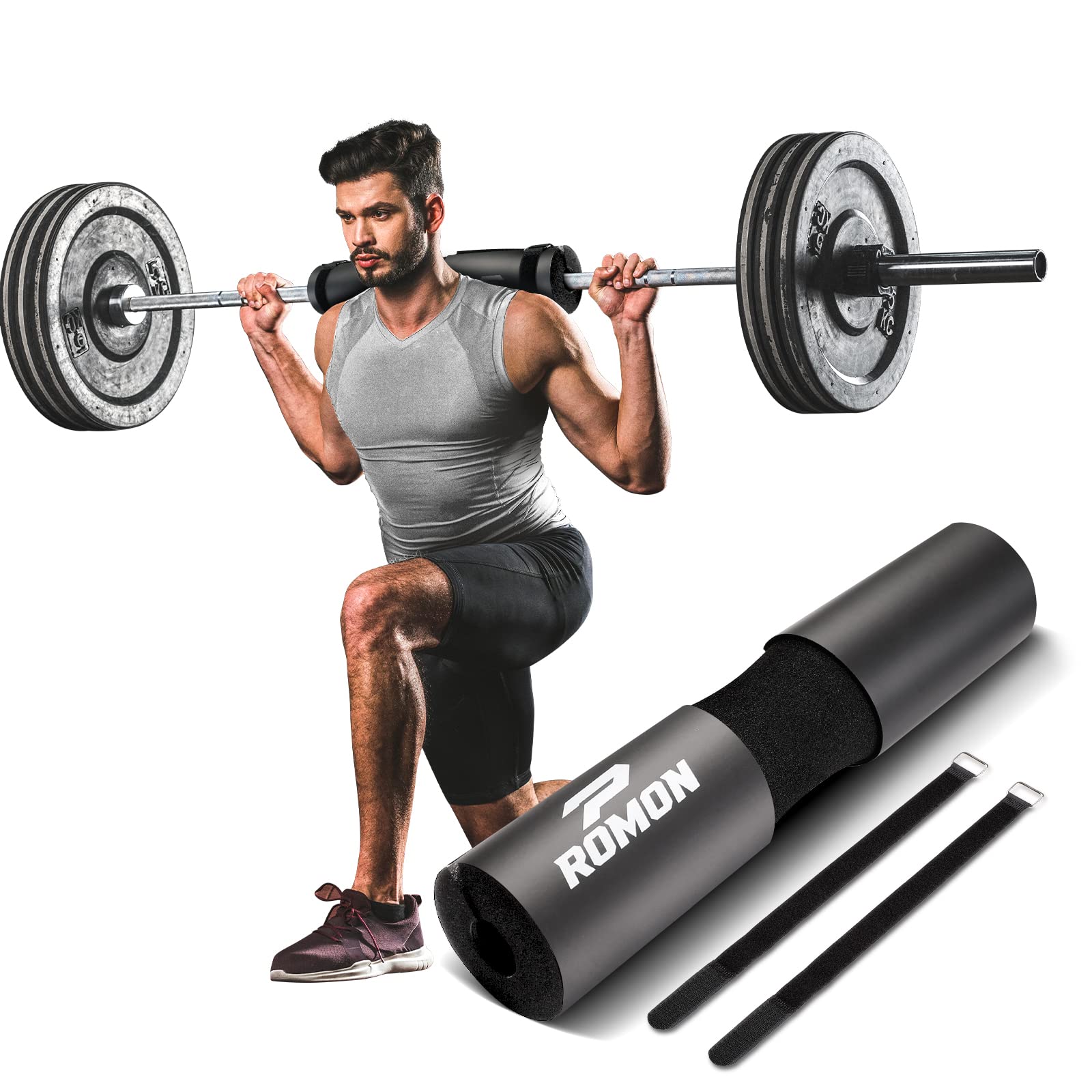 Romon Barbell Cushion, Thick High Density Foam - Hip Thrust Pillow & Barbell Pil