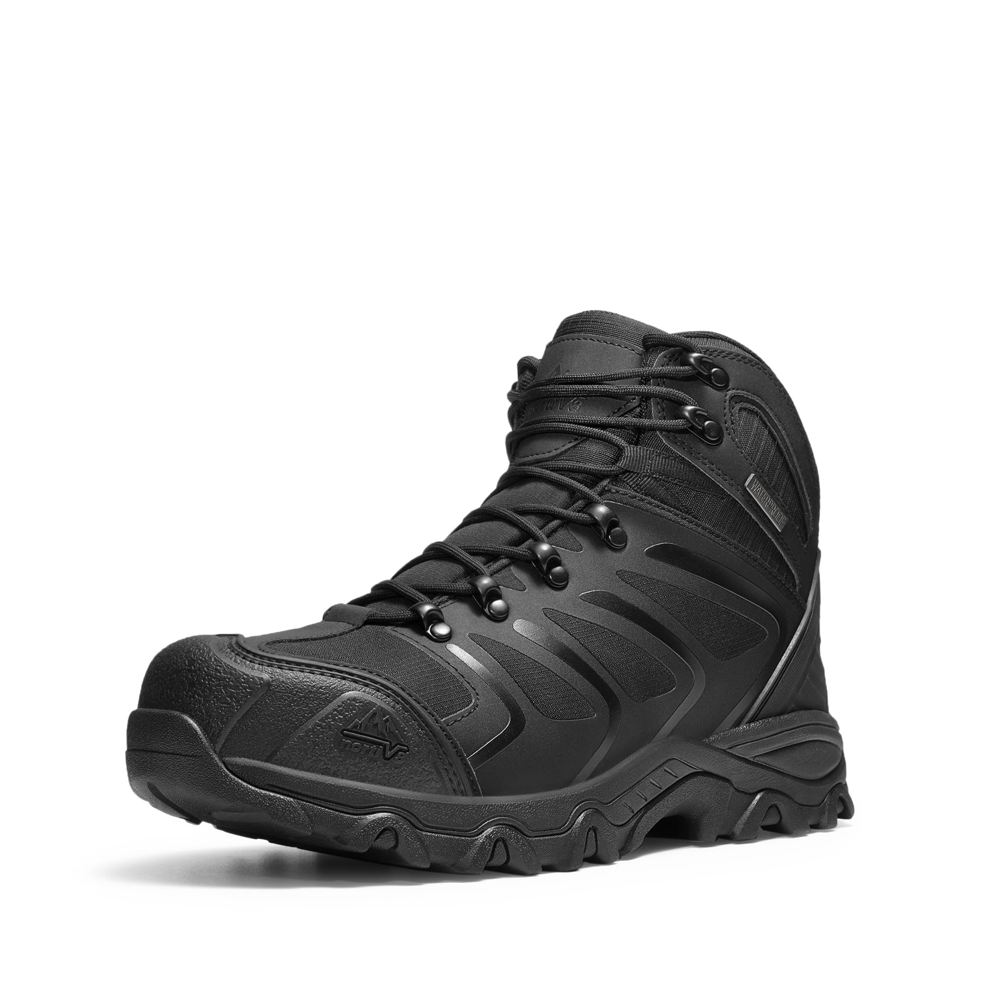 NORTIV 8 Waterproof Steel Toe Work Boots for Men | ASTM Safety Construction Boot