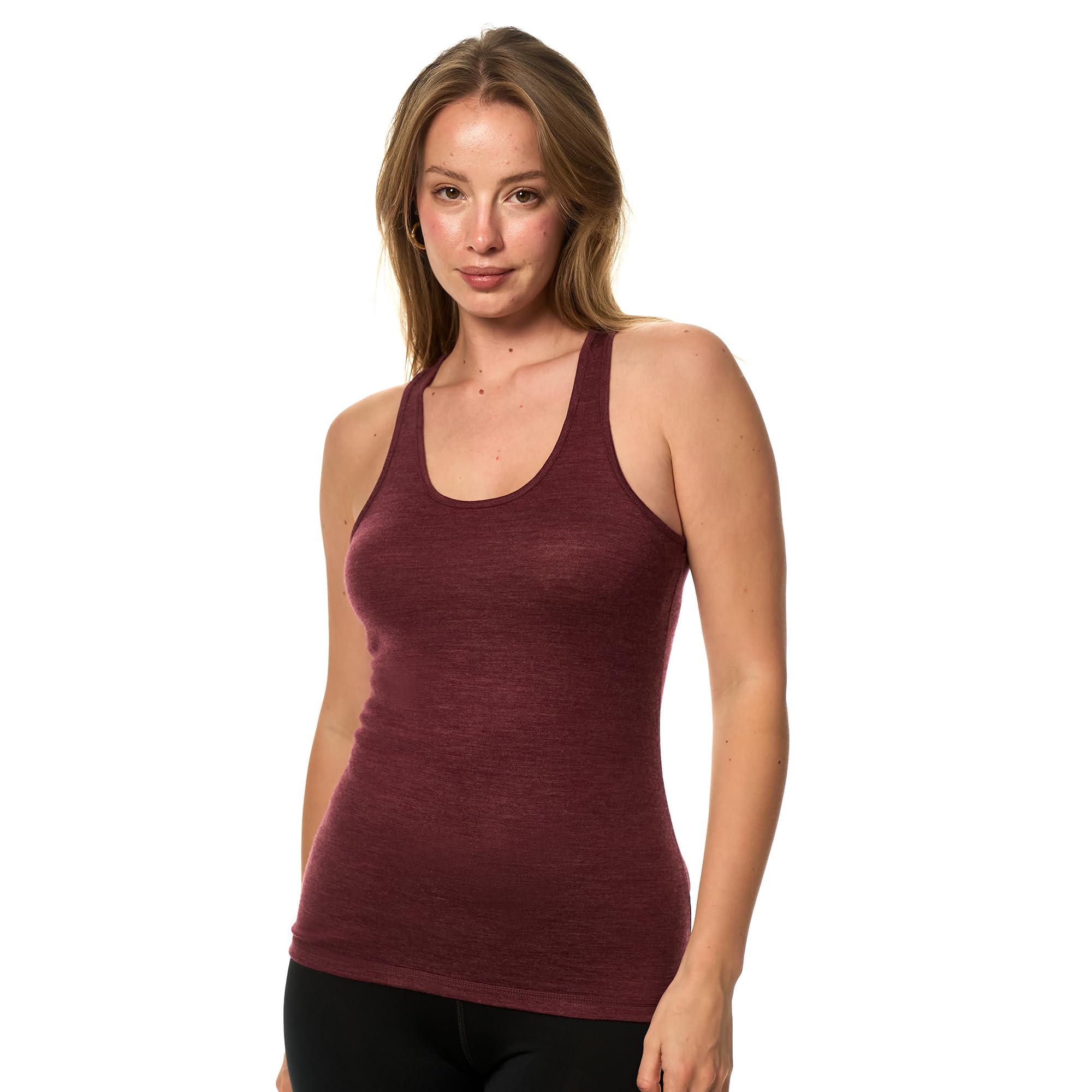 Merino.tech 100% Merino Unterhemd Damen - Merino Unterwäsche Damen Wandern