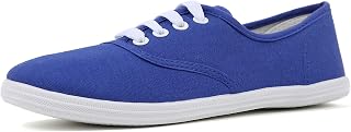 VenusCelia Baskets à lacets en toile arc-en-ciel pour femme