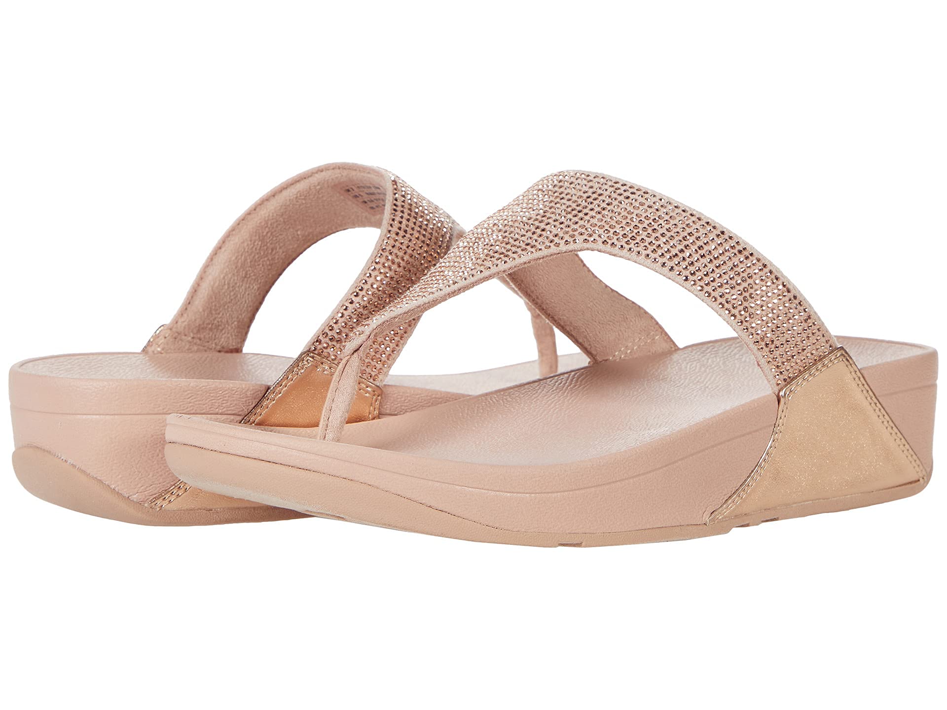 Fitflop Lulu Crystal Embellished Toe-post Sandals LULU Sandals with Crystal Embr