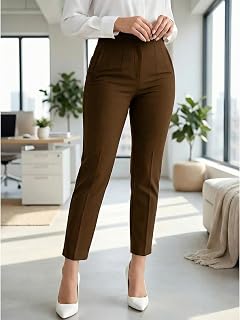 Women's High Waist Business Trousers 2026 Straight Leg Pants Casual Dress Pants Comfortable Stylish with Office Work