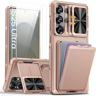 SSLOTSCASE for Samsung Galaxy S25 Ultra Case, Rose Gold