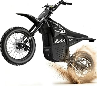 Tietie Electric Dirt Bike for Teens & Adults, 3500W Peak Mid-Drive Motor | 52Mph, 60 Miles Range, 52V 24AH Battery, Full Hydraulic Brakes and Suspension, Off-Road E Dirt Bike, Electric Motorcycle