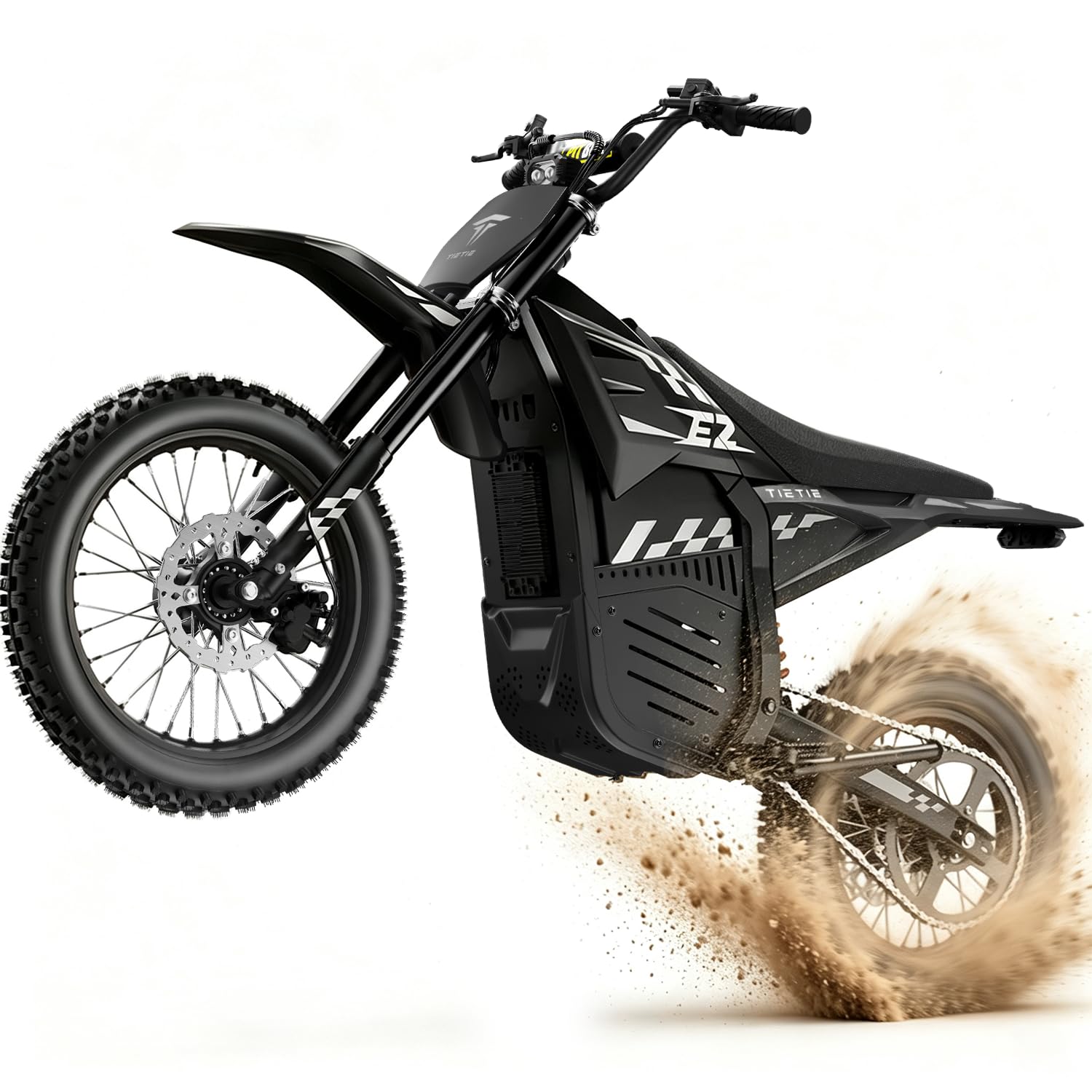 Tietie Electric Dirt Bike for Teens & Adults, 3500W Peak Mid-Drive Motor | 52Mph