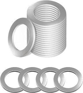15 Pieces Automobile Oil Drain Plug Gasket,Oil Drain Plug Gaskets Crush Washers,Aluminum Seals Crush Washer,Drain Sump Plug Washer Replacement OEM#94109-14000,243600 (For H0nda M14)