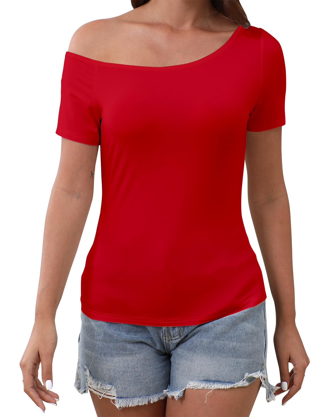 Abardsion Donne Sexy Off The Spalla Top 2026 Primavera Estate Vestiti Trendy Man