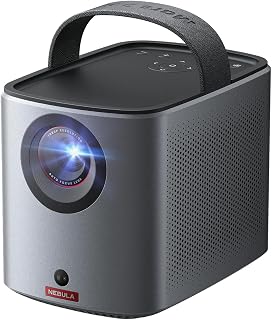 NEBULA Mars 3 Air GTV Projector - Netflix Officially Licensed, 400 ANSI-Lumen Brightness, Native 1080P, Dolby Digital Sound,150-Inch Picture, Built-In Battery for 2.5 Hours of Playtime Anywhe(Renewed)