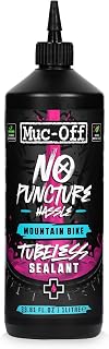 Muc-Off MTB Tubeless Sealant, 1L | Advanced Tubeless Tyre Sealant with UV Dye, Seals Holes up to 6mm, Lightweight Formula for Mountain and Enduro Bikes