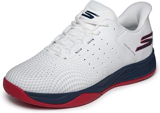 Skechers Viper Court Reload Athletic Trainers - Slip-in Pickleball Training Shoes with Arch Support and Apma Seal Men's Indoor Field Shoe