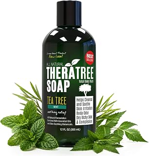 TheraTree Tea Tree Body Wash & Tea Tree Soap with Neem Oil & Peppermint