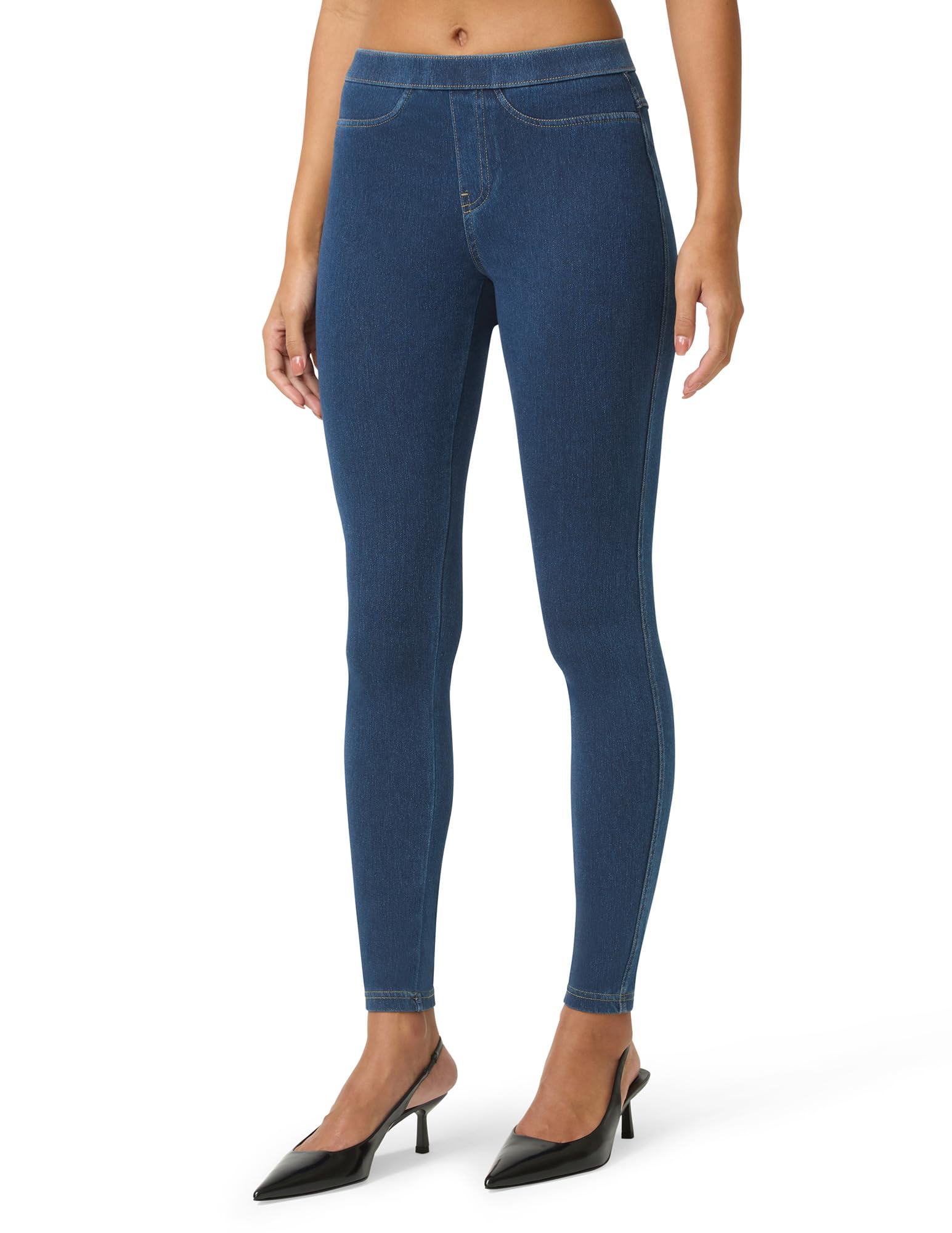 No Nonsense Classic Denim Leggings-Jeggings For Women with Real Back Pockets, Hi