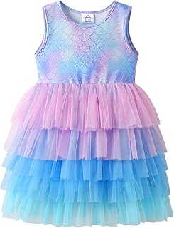 VIKITA Kids Girl Tutu Girl Sleeveless Casual Summer Party Dress for 2-8 Years
