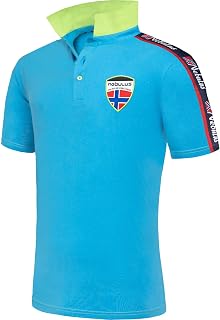 Nebulus Bela Men's Polo Shirt with Embroidery for Men, Shirt Short Sleeve Shirt Male