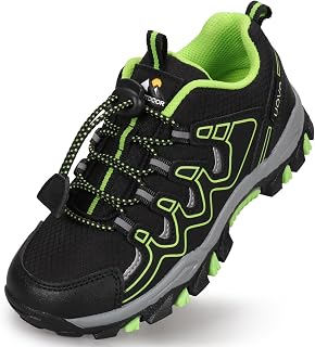 UOVO Boys Girls Kids Sneakers Hiking Running Outdoor Walking Tennis Shoes Waterproof Non Slip Fashion Sneakers(Little/Big Kids