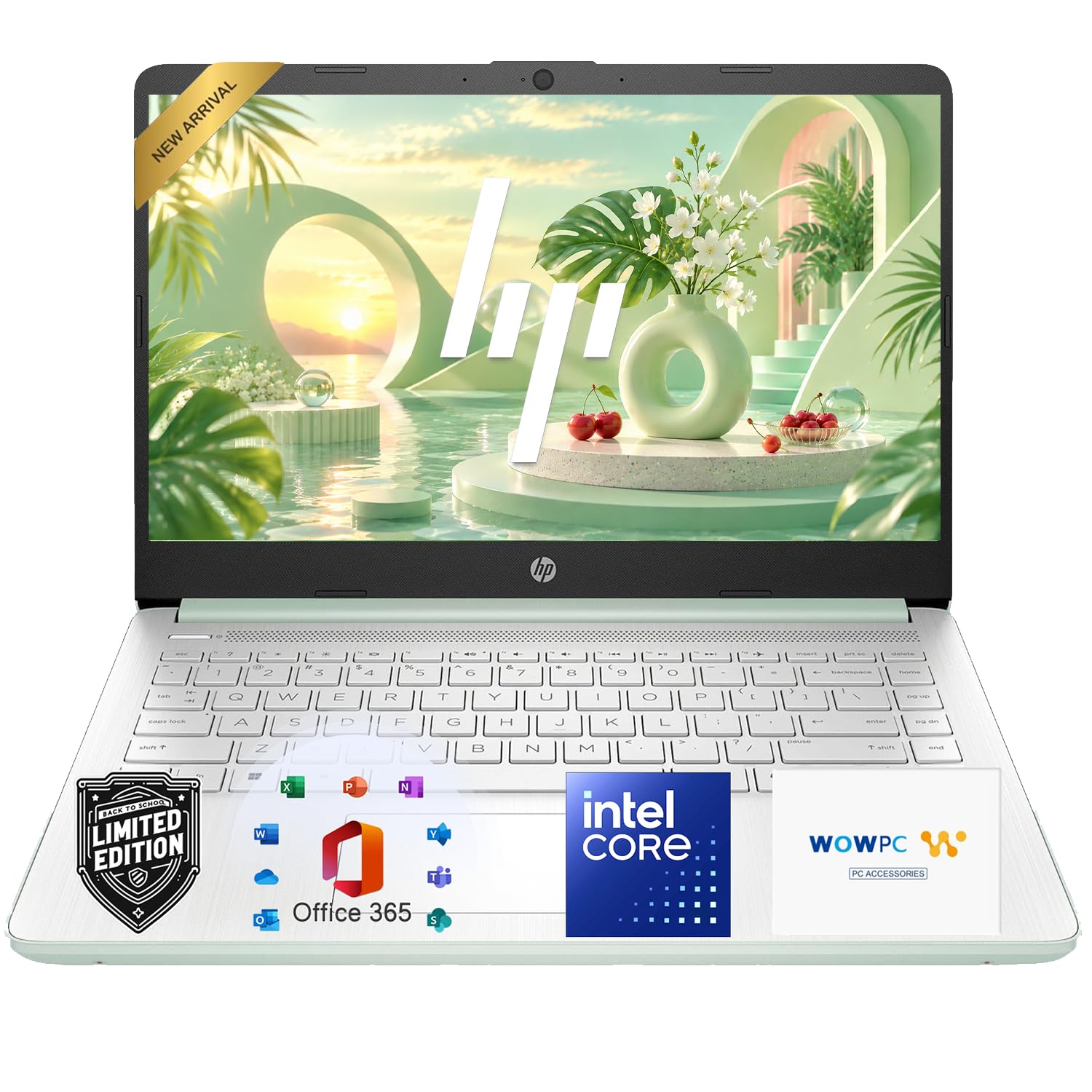 HP 14 inch Laptop, 2027 Edition, Intel N150 CPU, 4GB RAM, 128GB SSD, Copilot AI,