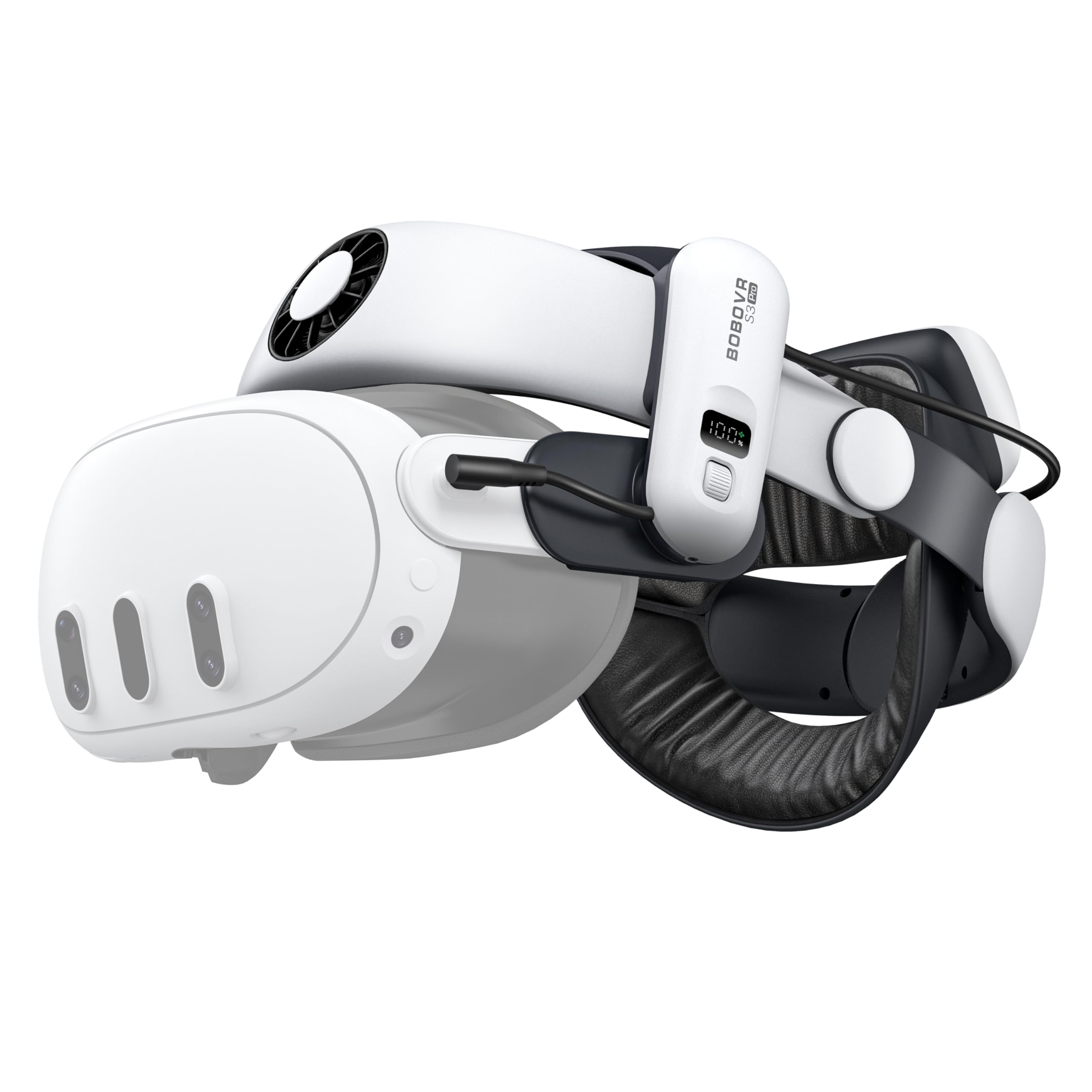 BOBOVR S3 Pro Battery Strap Accessories,Head Air Cooling System and 10000mah Hot