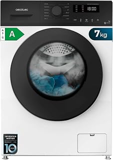 Cecotec Washing Machine 7 kg Front Load Bolero Dresscode 7150 Inverter A. 1400 RPM, 12 Programs, Low Consumption, Inverter Plus Motor, Steammax, Drum Clean, Delay Start and Child Lock