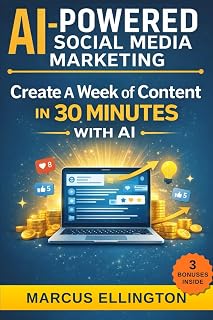 AI-Powered Social Media Marketing : Step-by-Step Prompts and Workflows to Grow on Instagram, TikTok, and Facebook Without Burning Out