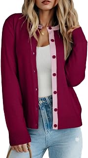 Dokotoo Women's Wool Blend Lightweight Cardigan Sweaters for Women 2026