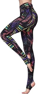 Women Sports Leggings Elastic Floral Print Women's Running Trousers High Waist Leggings Stretch Long Yoga Pants