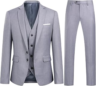 YOUTHUP Anzug Herren 3 Teilig Anzüge Slim Fit für Business Hochzeit