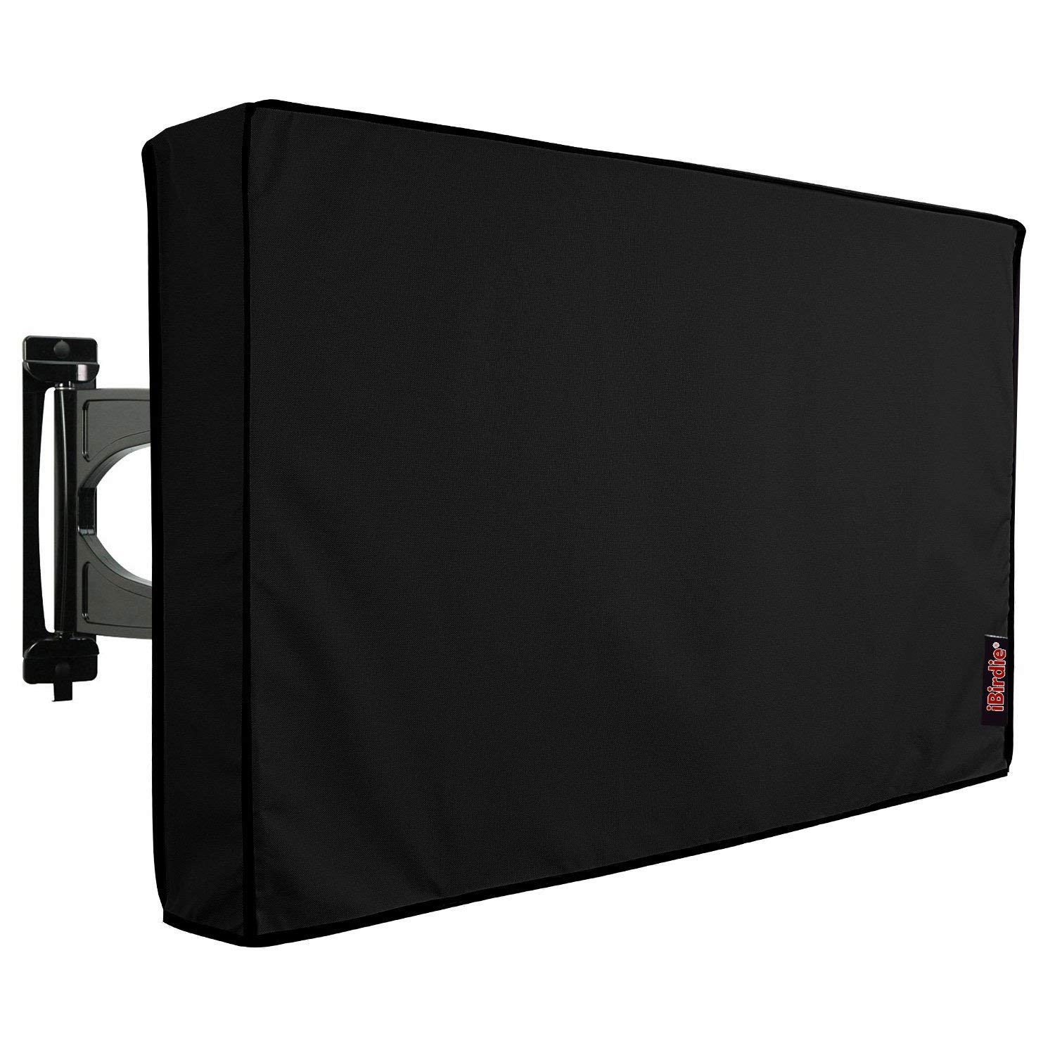 iBirdie Outdoor TV Cover 52 to 55 inch Weatherproof and Waterproof | Black, 52"L