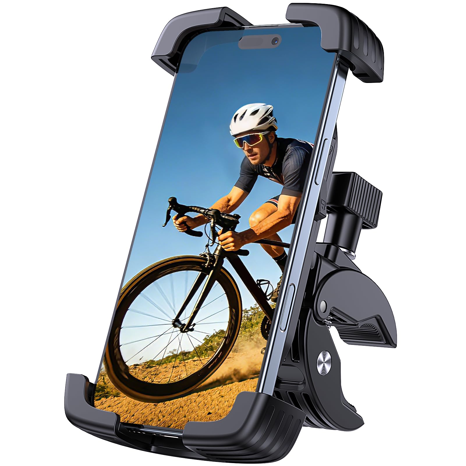 BOWXUR Bike Phone Holder Mount, Motorcycle Phone Mount, 360° Adjustable Phone Ho