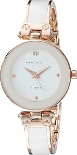 Anne Klein Women's Genuine Diamond Dial Bangle Watch