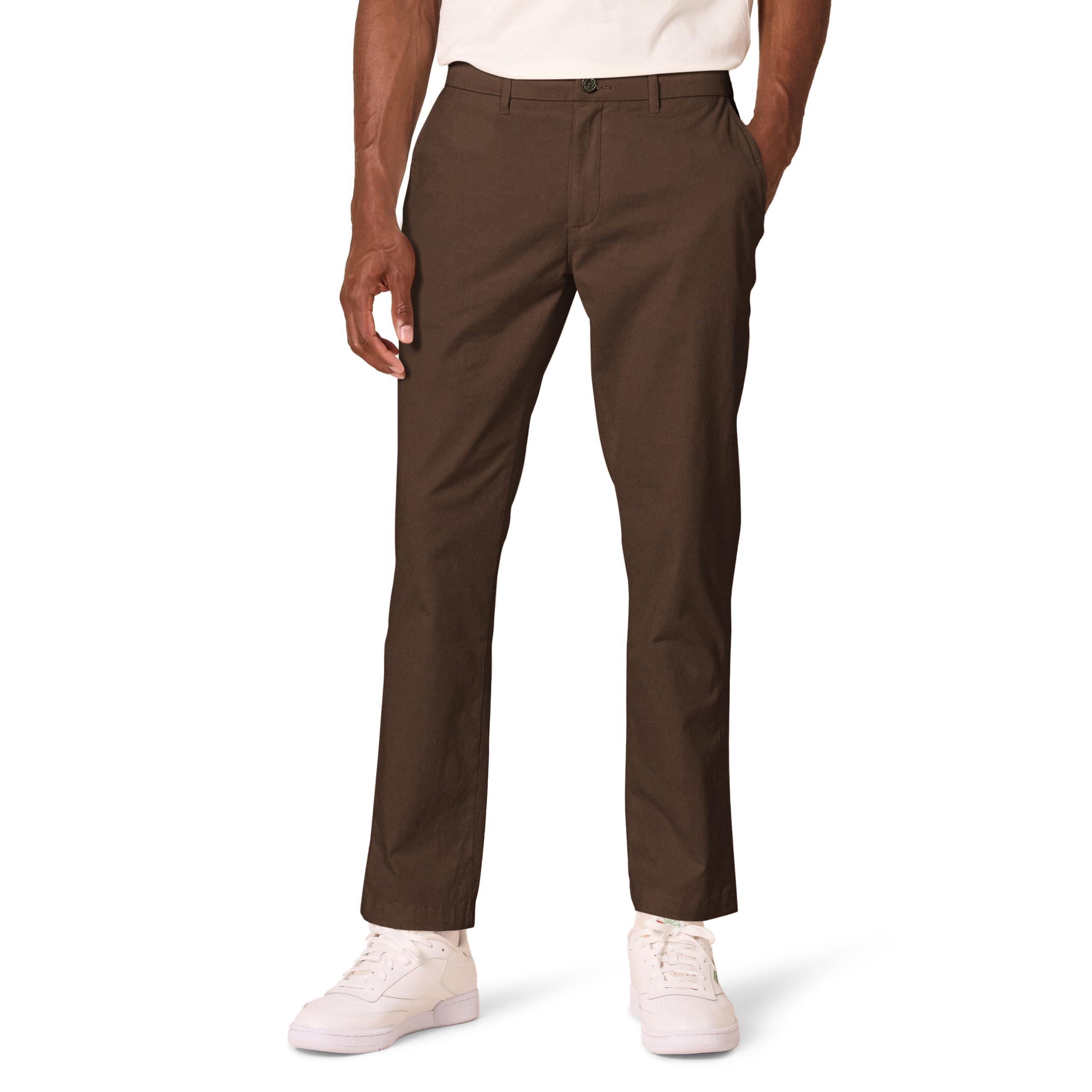 Amazon Essentials Mens Comfortable Washed Stretch Sporty Fit Chino Pants