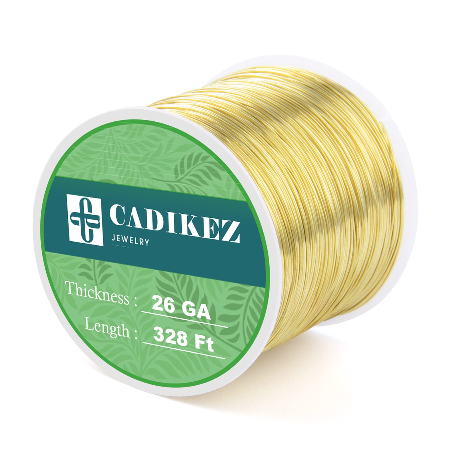 328FT 28 Gauge Craft Wire Jewelry Wire Gold Metal Wire for Jewelry Making | Gold